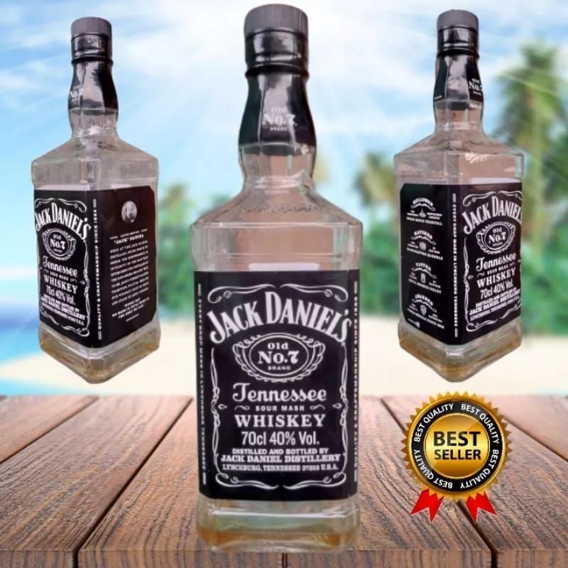 Jual Botol Kosong Bekas Minuman Import Kaca Hias Hiasan Dinding Unik ...