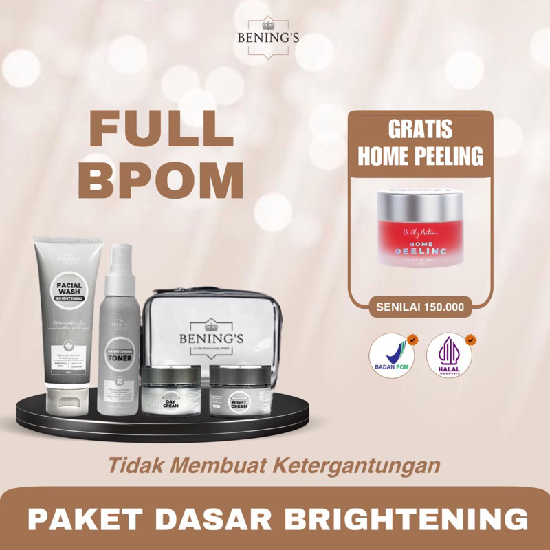 Jual Paket Dasar Brightening Benings Indonesia | Mengatasi Kulit Kusam ...