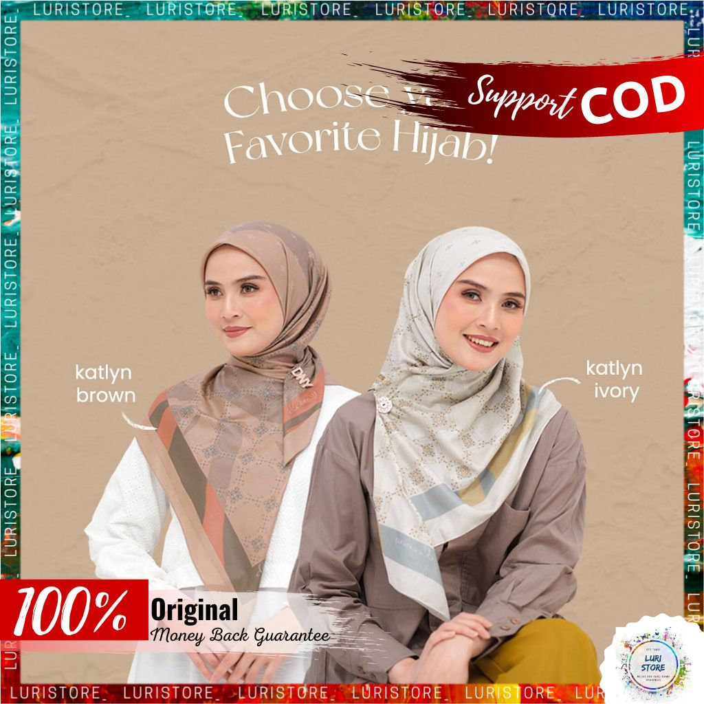 Jual Kerudung Deenay Terbaru Katlyn Series Hijab Jilbab Segi Empat