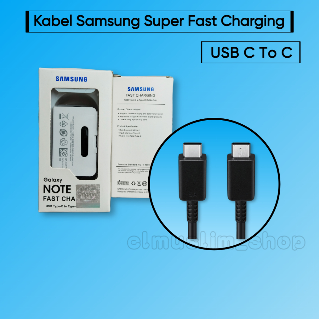 Usb Charger Samsung Usb Type C Cable Original Kabel Data USB