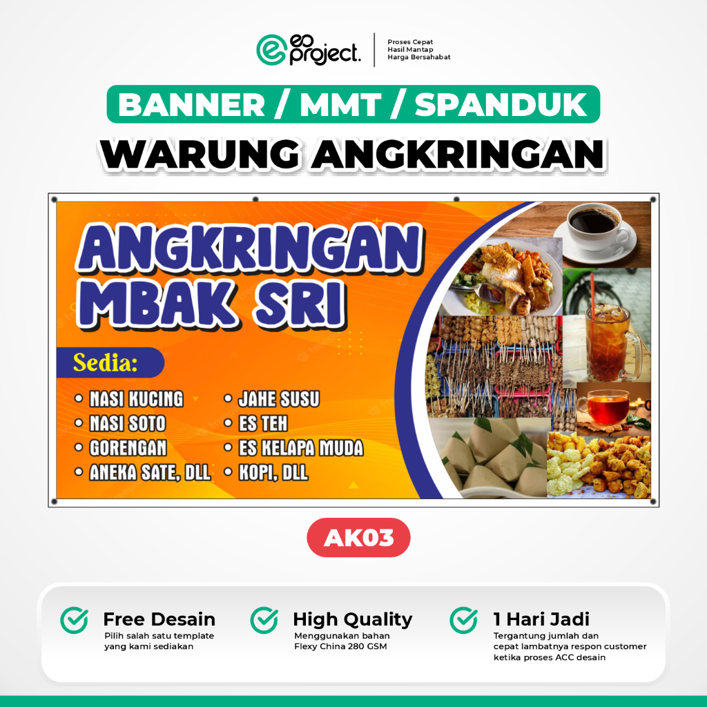 Jual Cetak Mmt Banner Spanduk Backdrop Warung Angkringan Kucingan