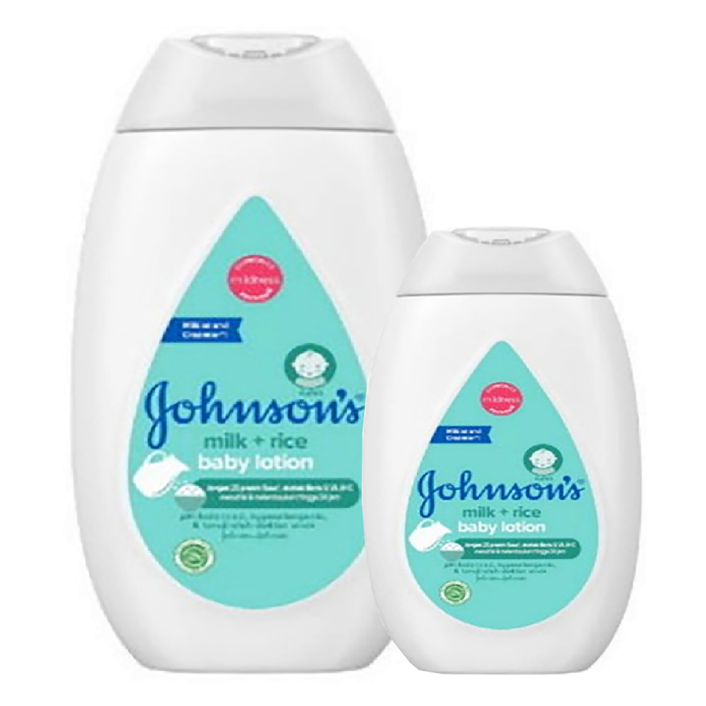 Johnsons Baby Lotion 100ml 200ml Krim Johnson Losion Bayi Original Bedtime  Milk&Rice