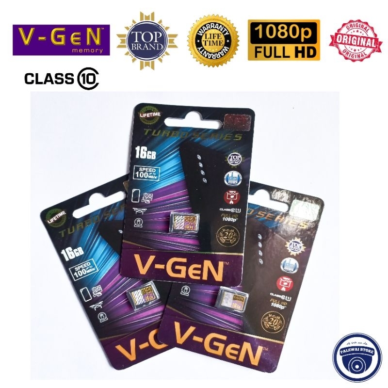 Jual Memory card MicroSD Vgen VGen 16gb, 32gb, 64gb, 128gb class 10 up