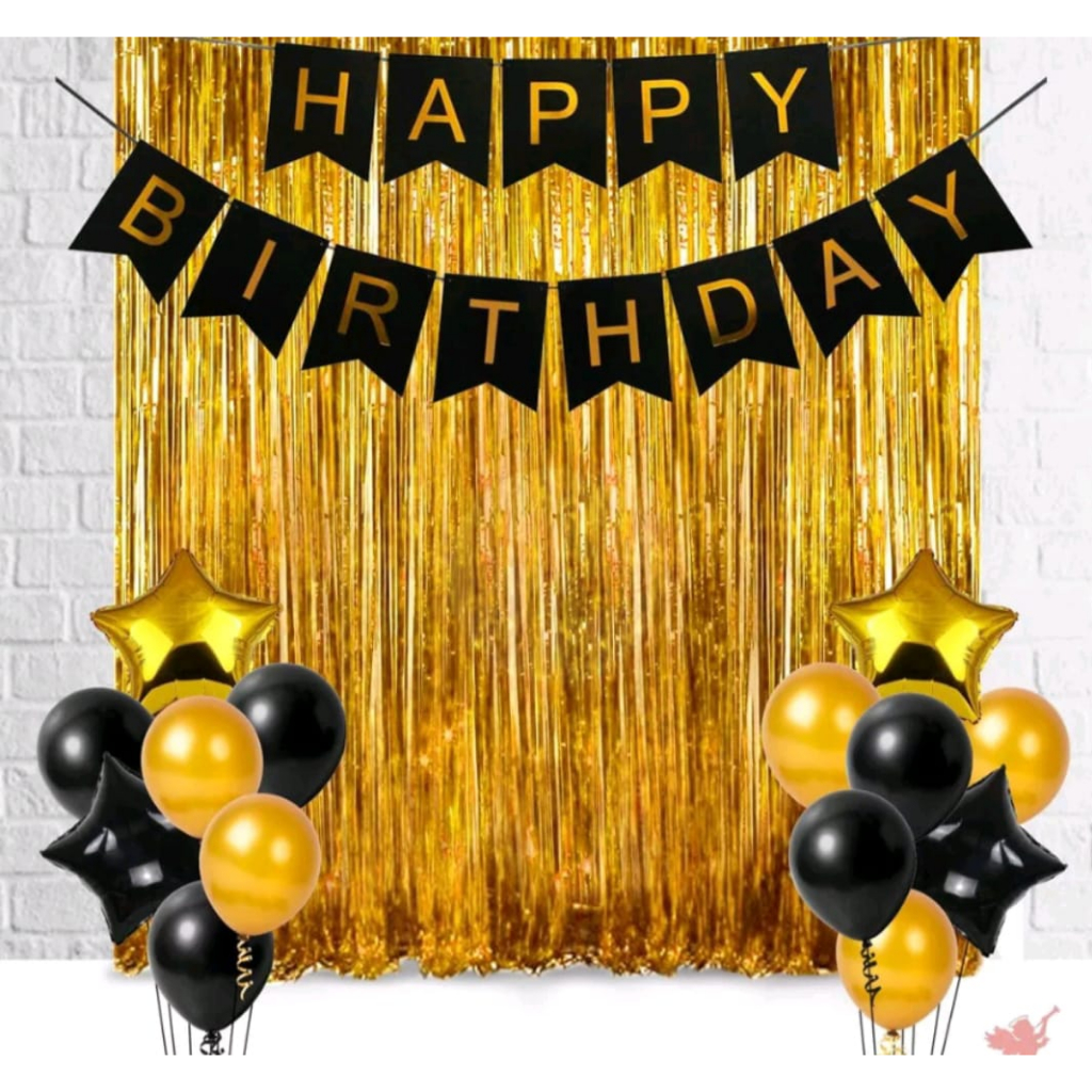 Jual Paket Set Dekorasi Pesta Ulang Tahun Simple Balon Bulat Backdrop ...
