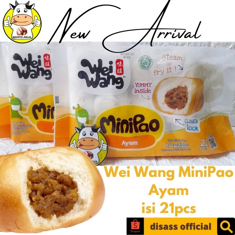 Jual FROZEN FOOD WEI WANG MINIPAO AYAM ISI 21PCS DISASS JOGJA