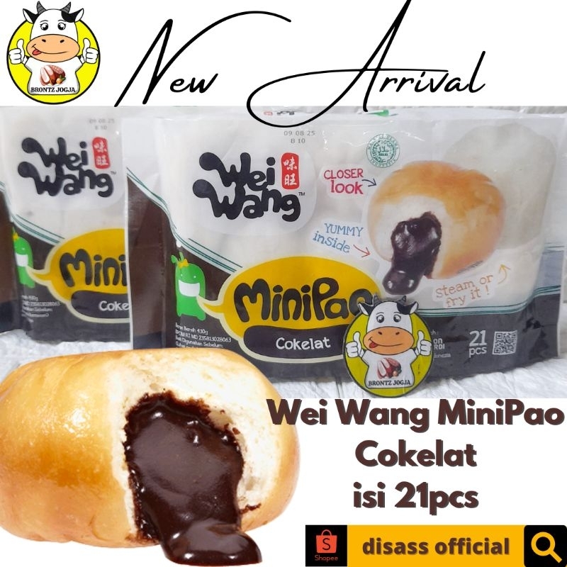 Jual FROZEN FOOD WEI WANG MINIPAO COKLAT ISI 21PCS DISASS JOGJA