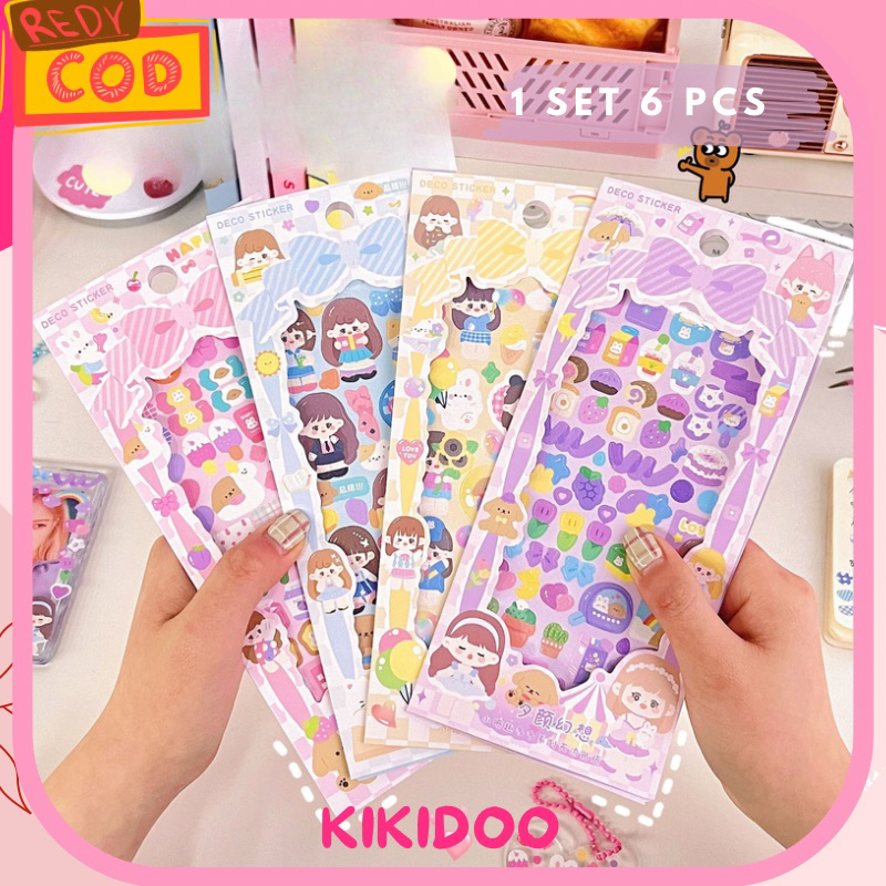 Jual Kikidoo Sticker DIY Decor Sticker Book Aksesories Aesthetic RT159 ...