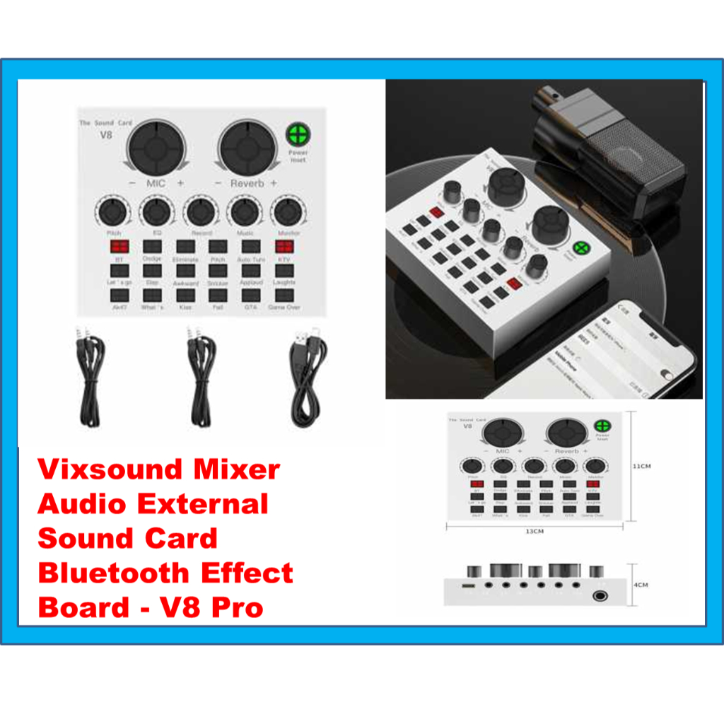 Jual Sound card V8 Mixer SoundCard V8 MIXER Audio USB External