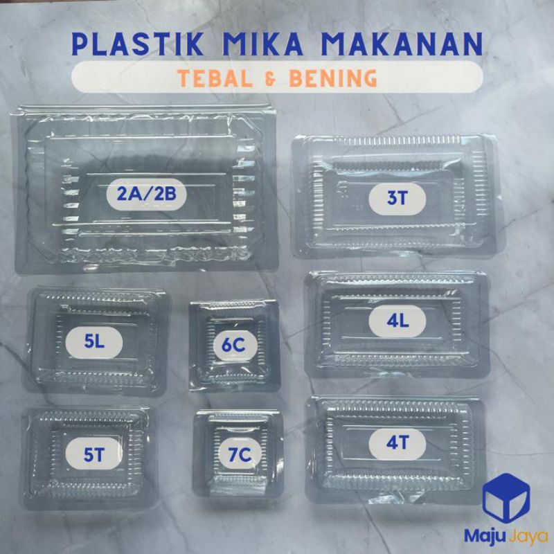 Jual MIKA TEBAL PLASTIK MAKANAN / MIKA KUE 6C 7C 5L 5T 4L 3T 2A 2B ...