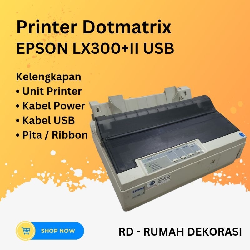 Jual Printer Dotmatrix Epson Lx 300ii Usb Used Mulus Shopee Indonesia 6424