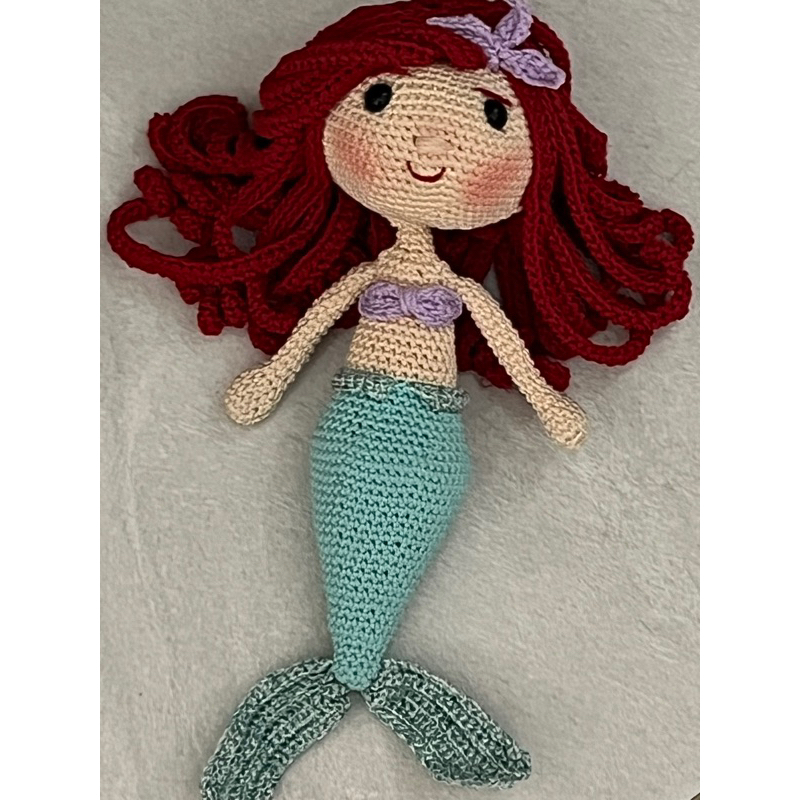 Jual {Customed Design/Janice} - Boneka Rajut Princess / Ariel Mermaid ...