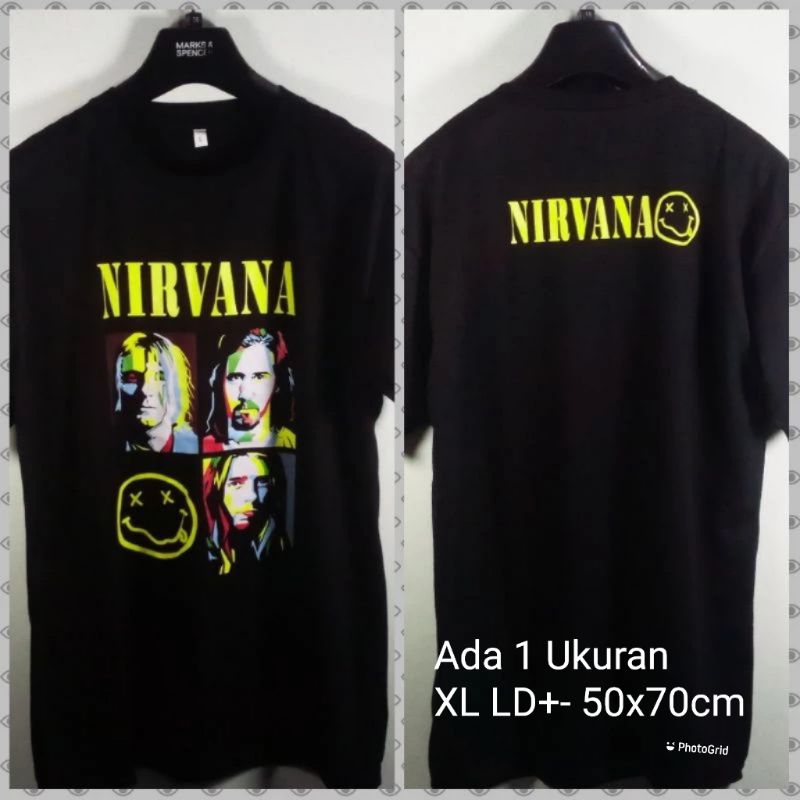 Jual Kaos Band Nirvana Kurt Cobain Personil | Shopee Indonesia