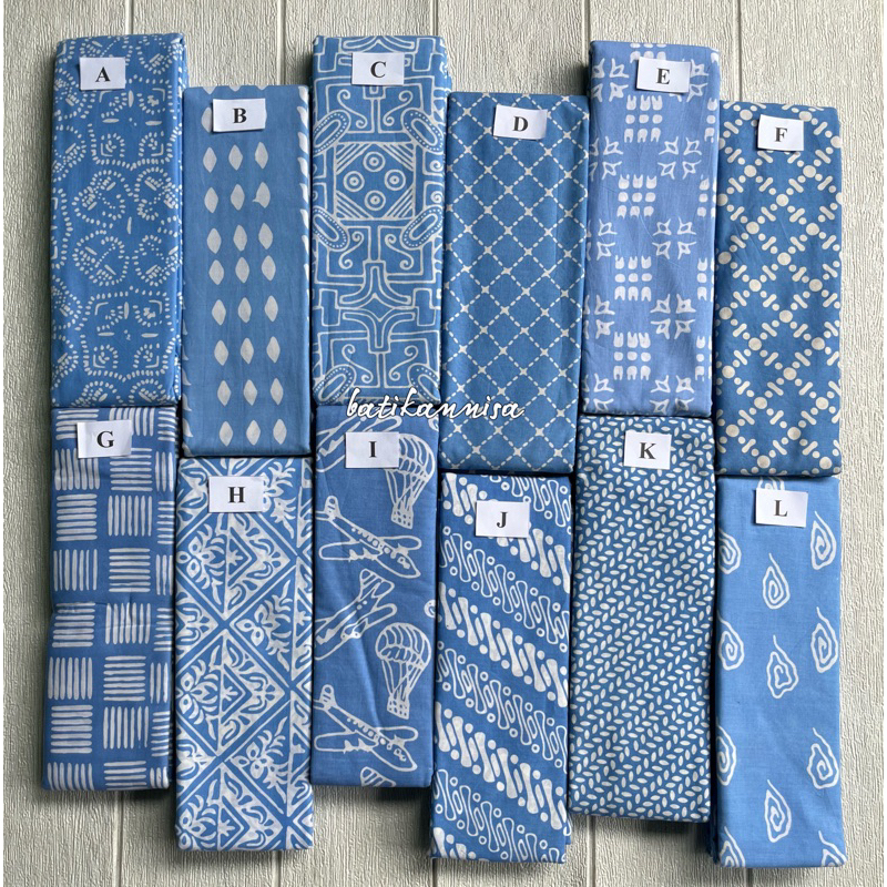 Jual batik 1 warna ( biru langit ) | Shopee Indonesia
