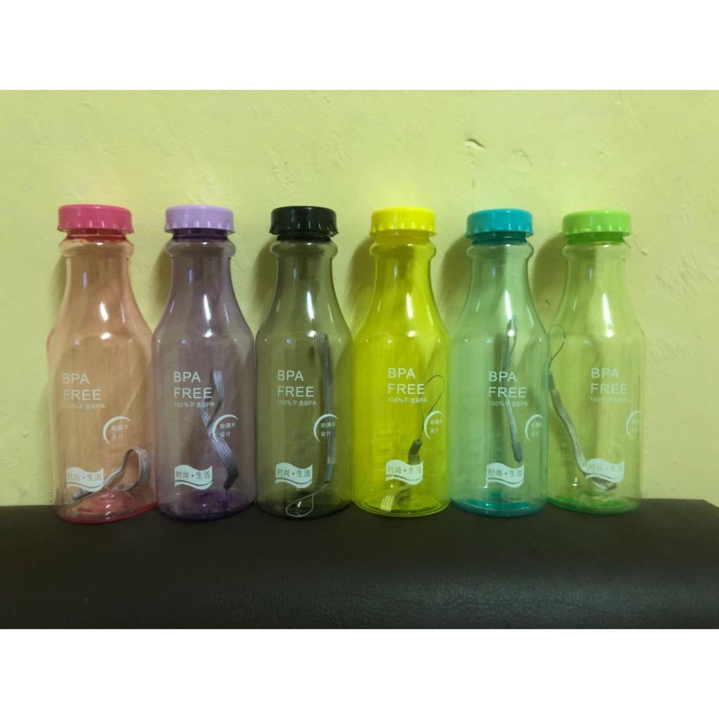 Jual Botol Transparan Minum Unik BPA Free Anti tumpah Infuser water ...