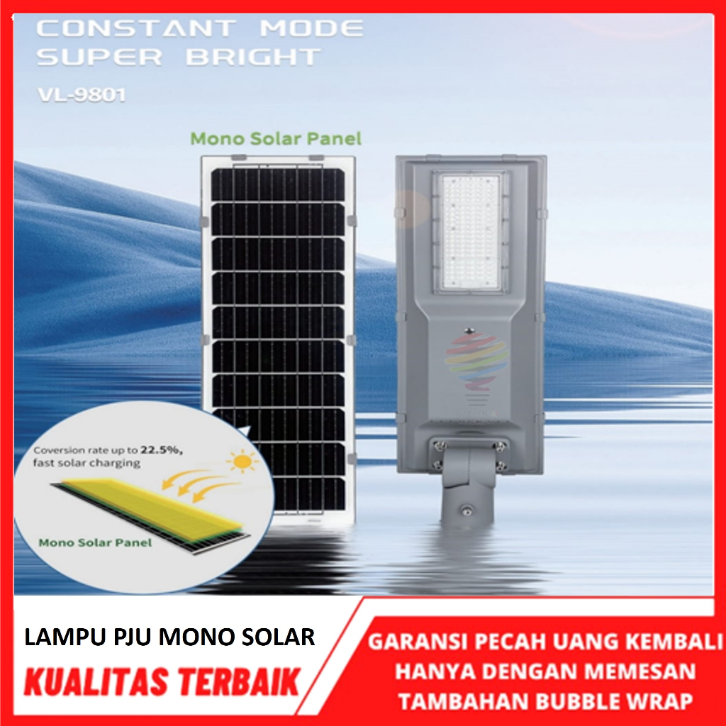 Jual Lampu Jalan Solar Monochrystaline 100WATT200WATT PJU SOLAR PANEL ...