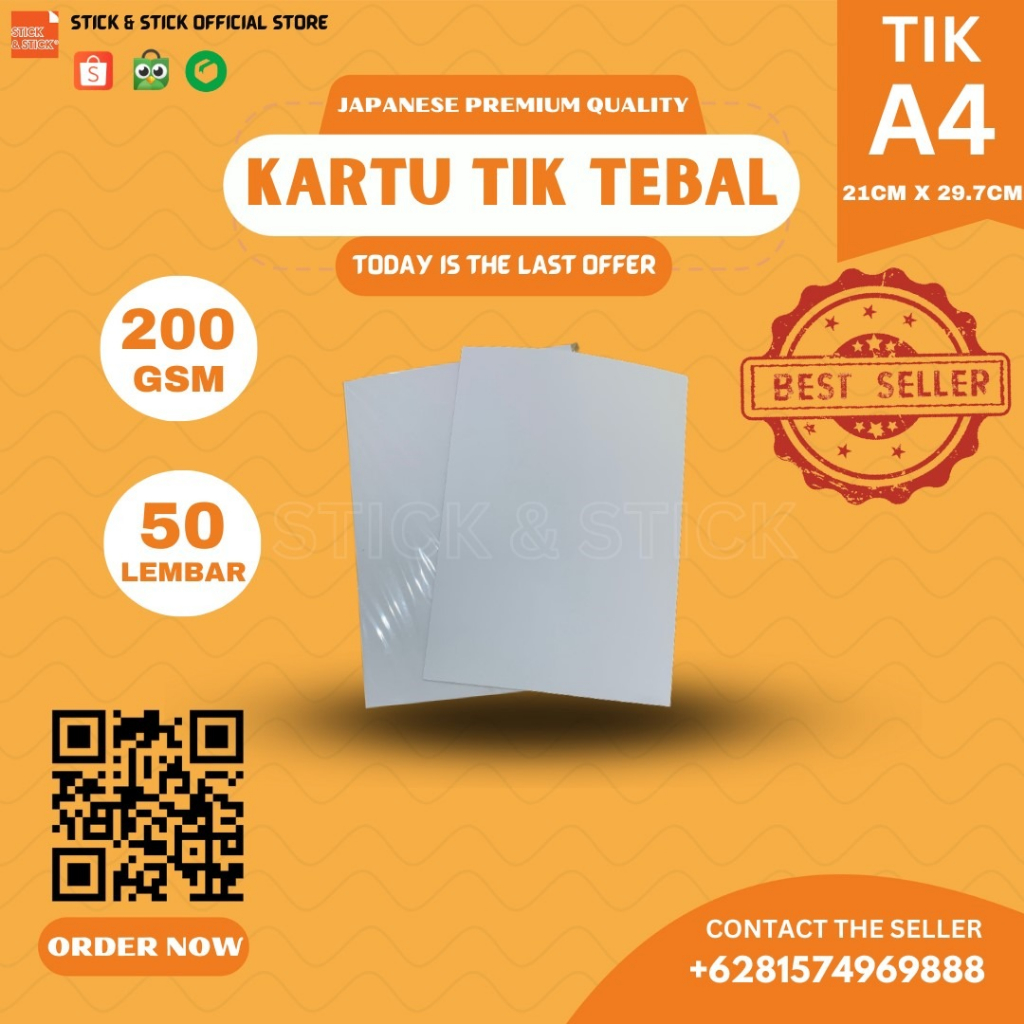 Jual Kartu Tik Gsm A Isi Lbr Kertas Hvs Bc Tebal For Inkjet Printer Shopee Indonesia