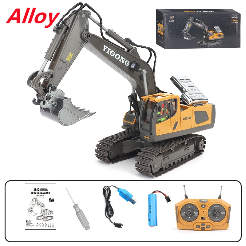 Jual Mobil Remote Control Excavator Truck Dump Alat Berat Kontruksi RC ...
