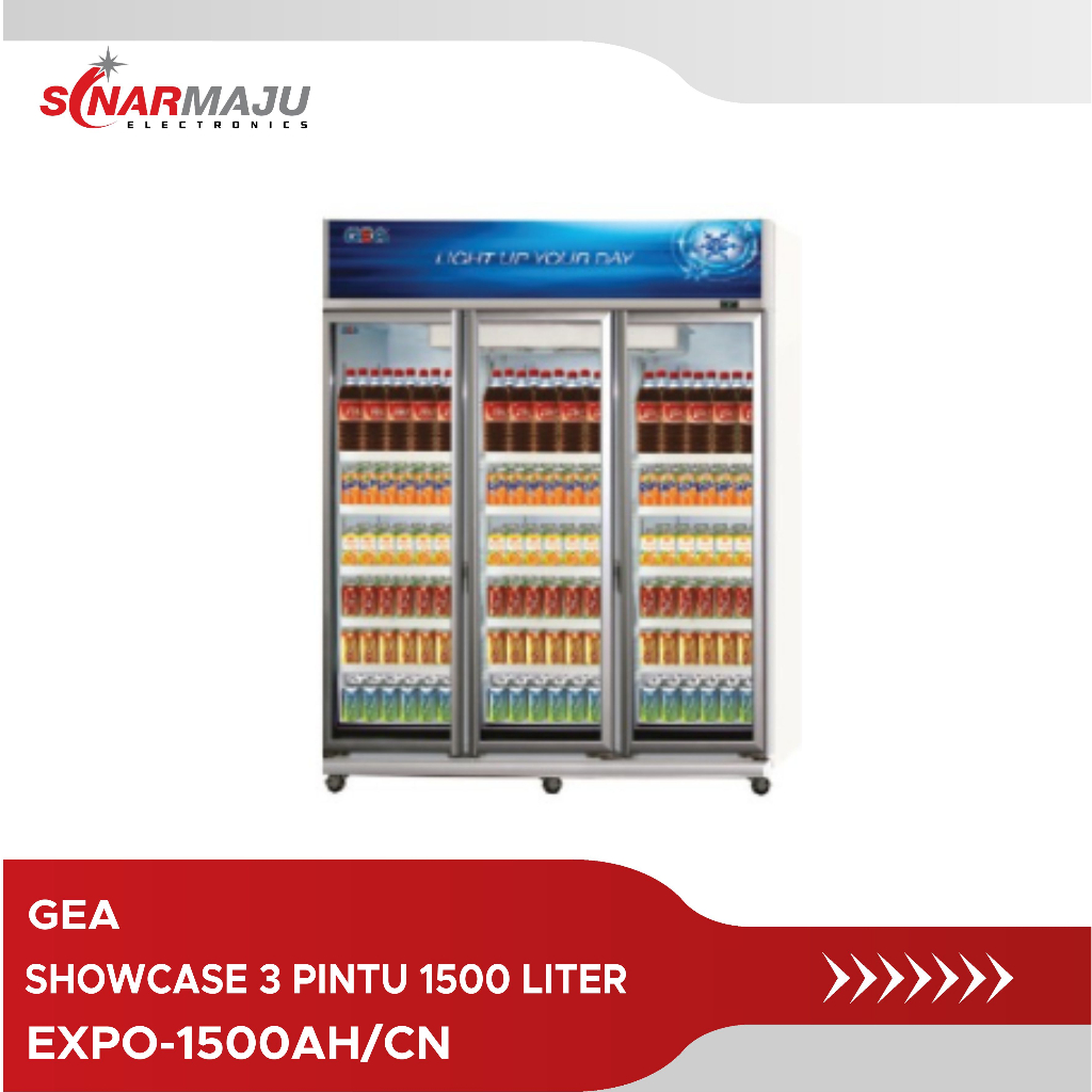 Jual Showcase Pintu Gea Liter Display Cooler Expo Ah Cn Shopee Indonesia