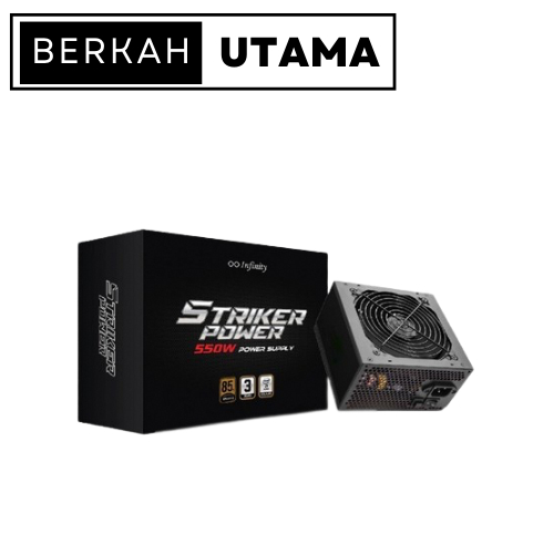 Jual Psu 550 Watt Power Supply Infinity Striker Power 550w 80 Bronze Shopee Indonesia 1599