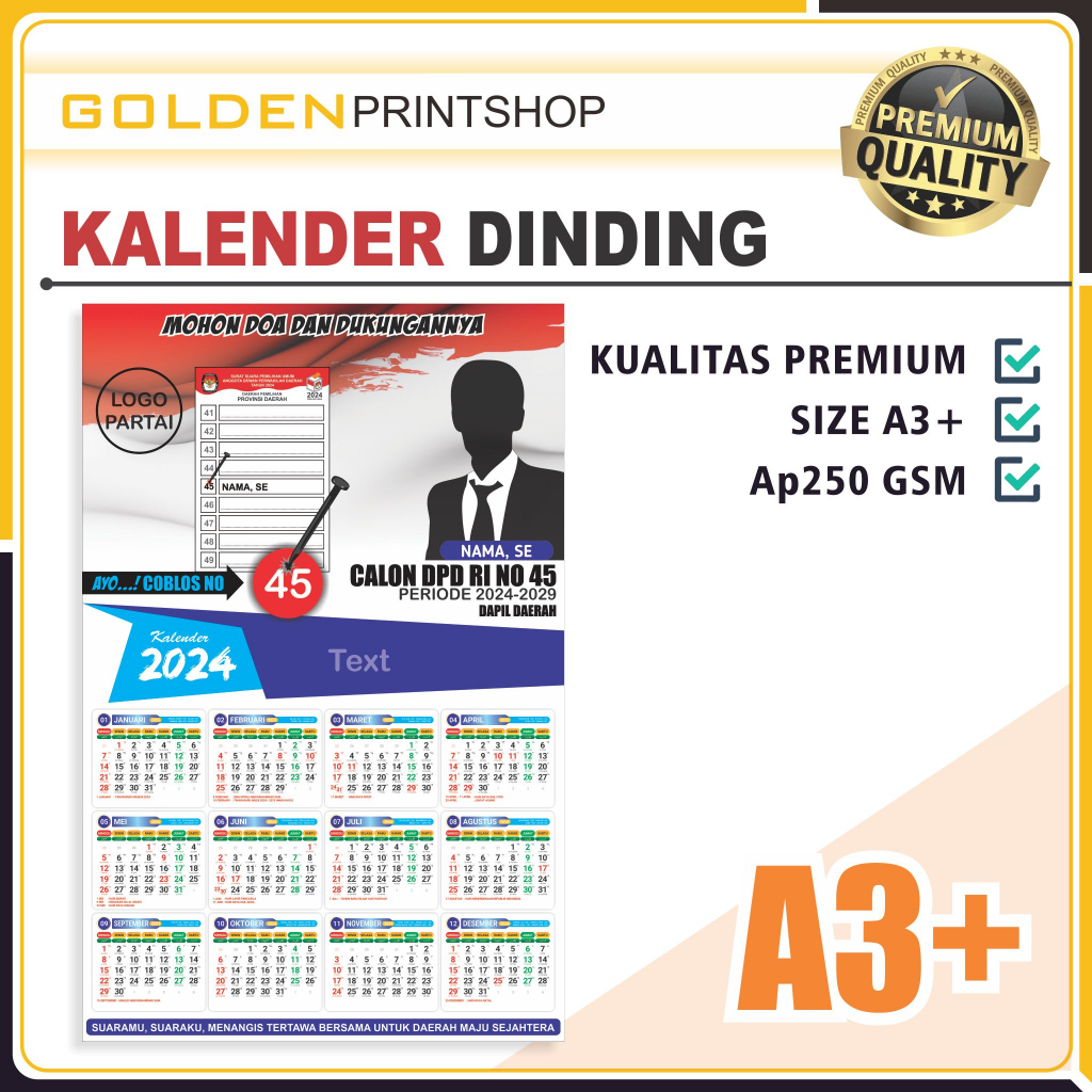 Jual Kalender Dinding | Kalender Custom | Kalender Partai | Kalender ...