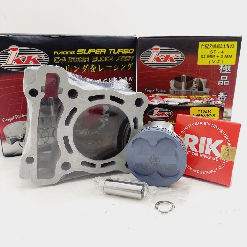 Jual CYLINDER BLOCK BLOK IKK YAMAHA NMAX 63MM ST-4 SUPER TURBO +3MMV-2 ...