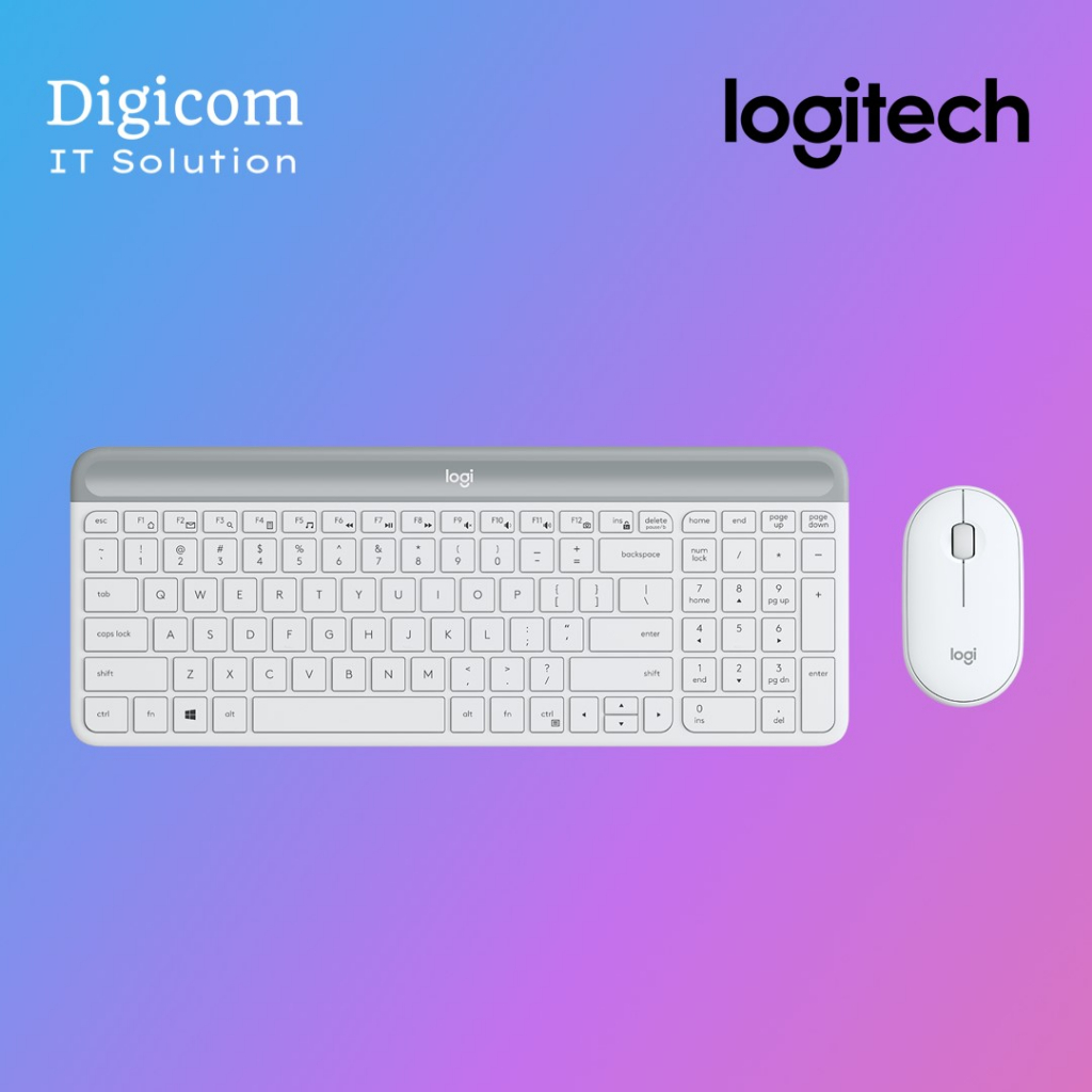 Jual KEYBOARD+MOUSE LOGITECH MK470 WHITE | Shopee Indonesia