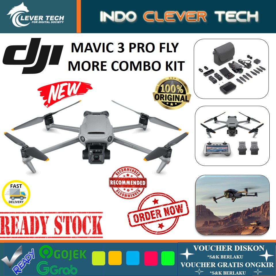 Jual DJI Mavic 3 Pro Drone with Fly More Combo & DJI RC | Shopee Indonesia