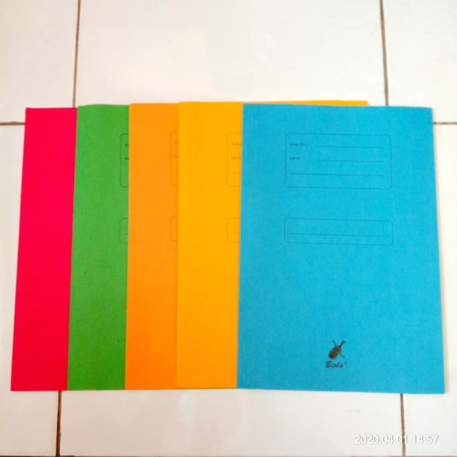Jual MAP BIOLA POLOS STOPMAP FOLIO WARNA WARNI 5002 F4 MAPP KARTON ...