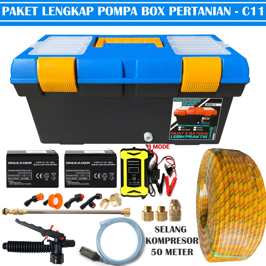 Jual PAKET LENGKAP POMPA BOX PERTANIAN VERSI - C11 TINGGAL PAKAI ...