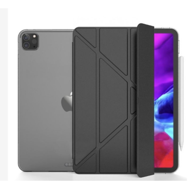 Jual iPad Pro 12.9 4th Gen Inch 2020 Case Origami Leather Flip Book