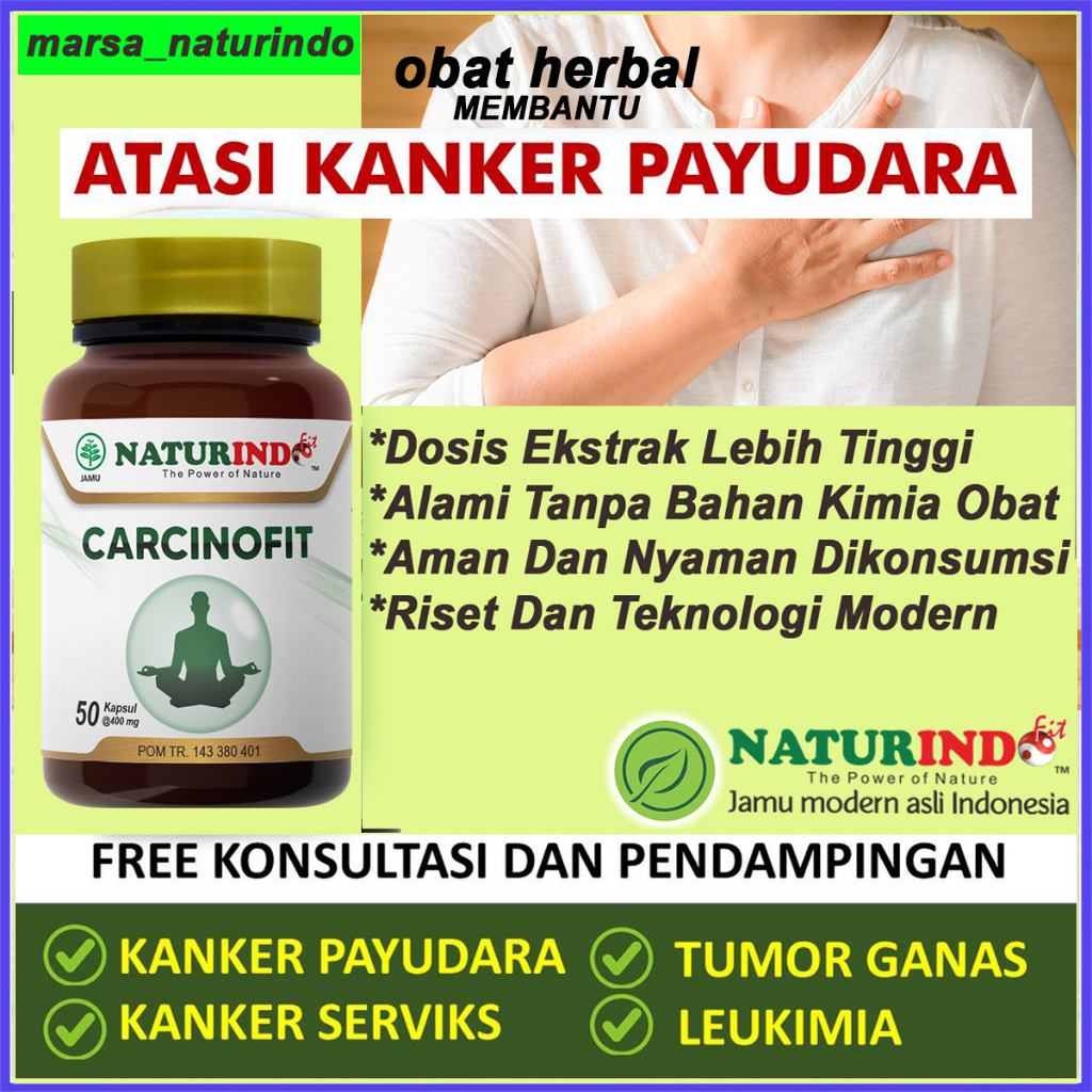 Jual Obat Herbal Kanker Payudara Kanker Serviks Paru Prostat Tumor