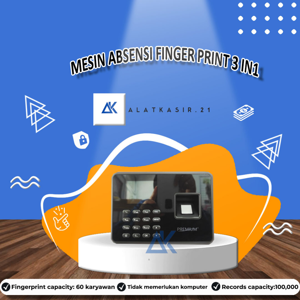 Jual MESIN ABSENSI / A3 / FINGER PRINT / FINGERPRINT / SIDIK JARI ...