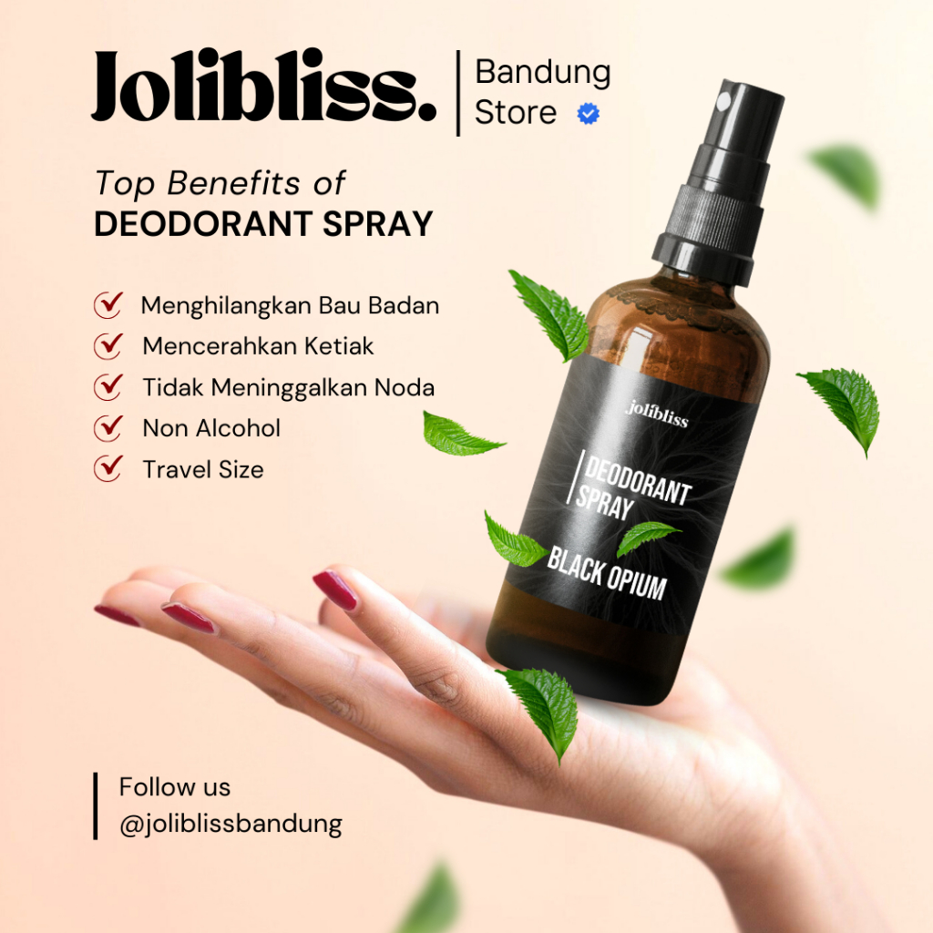 Jual Jolibliss Deodorant Spray Tawas 60ml Cair Mencerahkan Ketiak dan
