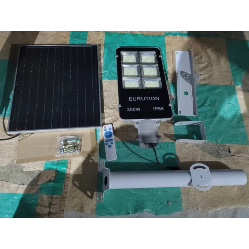 Jual lampu jalan led panel surya 300w 300 watt lampu pju solar 300w ...