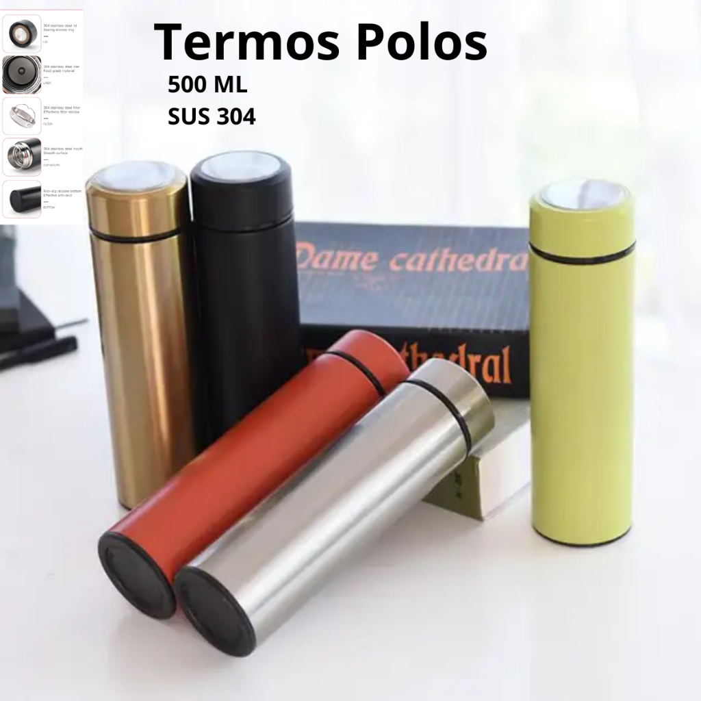 Jual Botol Minum Termos Tahan Panas Dingin Stainless Steel Polos Vacuum ...