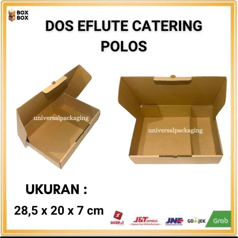 Jual Dos EFLUTE CATERING POLOS UK 28,5x20x7 CM | Dus Karton Kotak ...