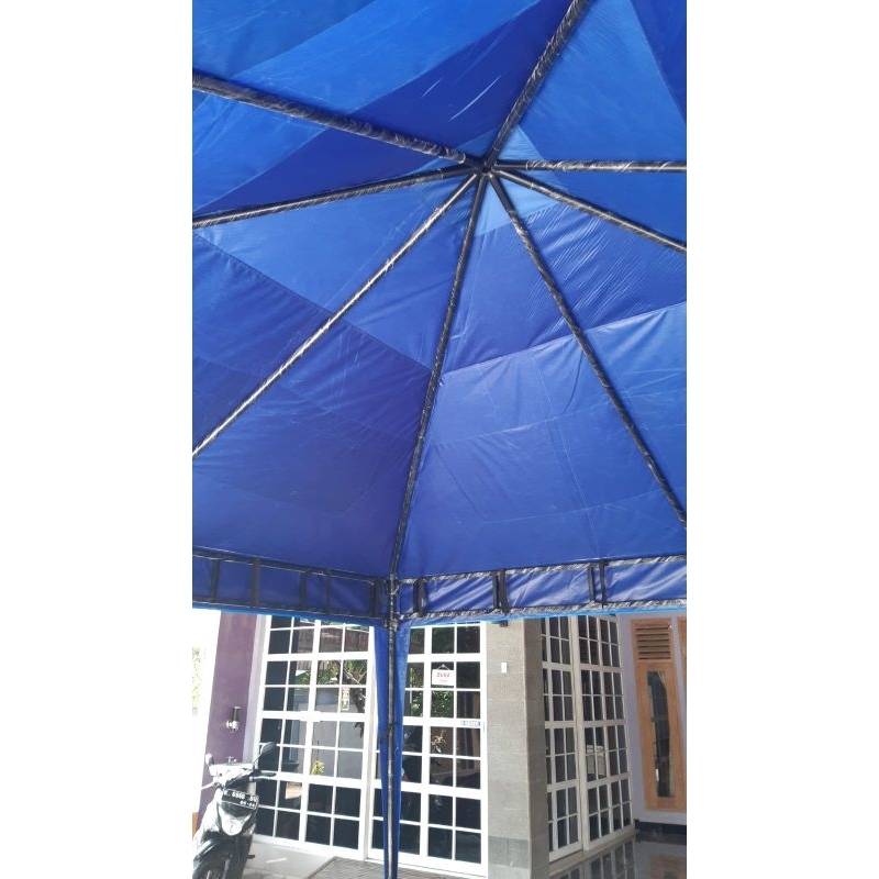 Jual Tenda 5x5 rangka double model Krucut sarnafil | Shopee Indonesia
