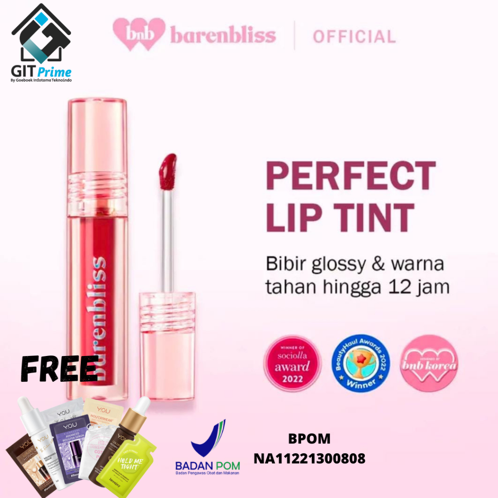 Jual barenbliss BNB Peach Makes Perfect Lip Tint Korea Lip Gloss「24H  Moisturizing」3ml PROMO