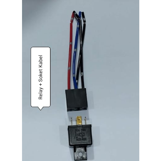 Jual Socket Soket Relay 4 Kaki untuk Klakson dan Lampu LED Shopee