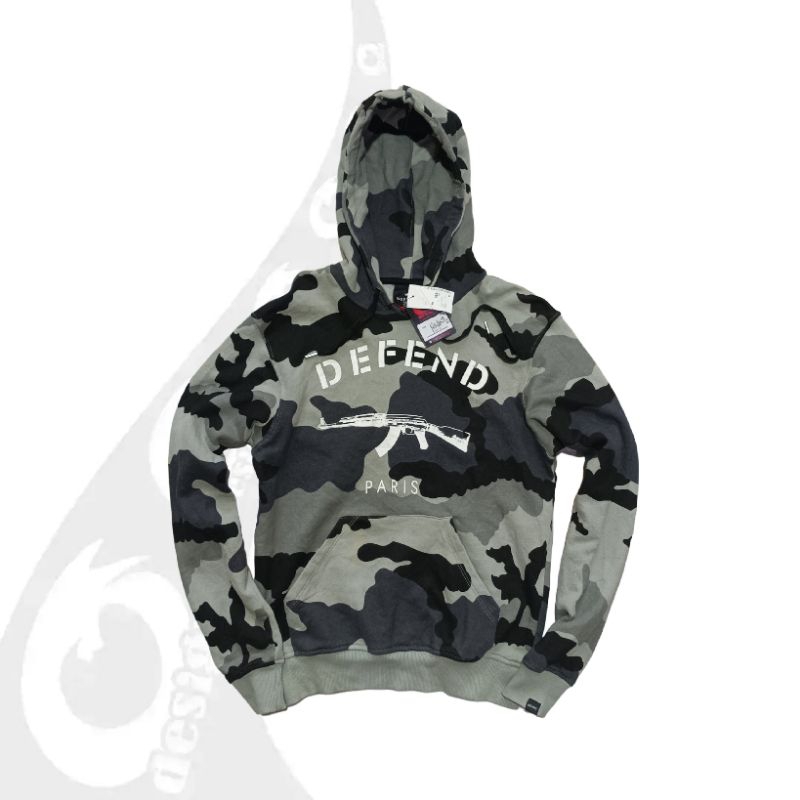 Defend paris store camo hoodie