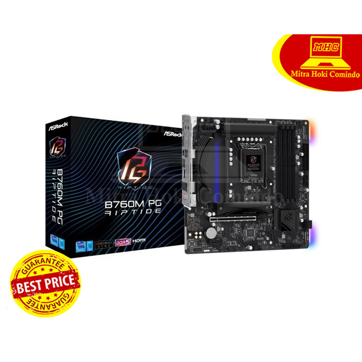 Jual MAINBOARD / MOTHERBOARD ASROCK B760M PG RIPTIDE DDR5 | Shopee ...