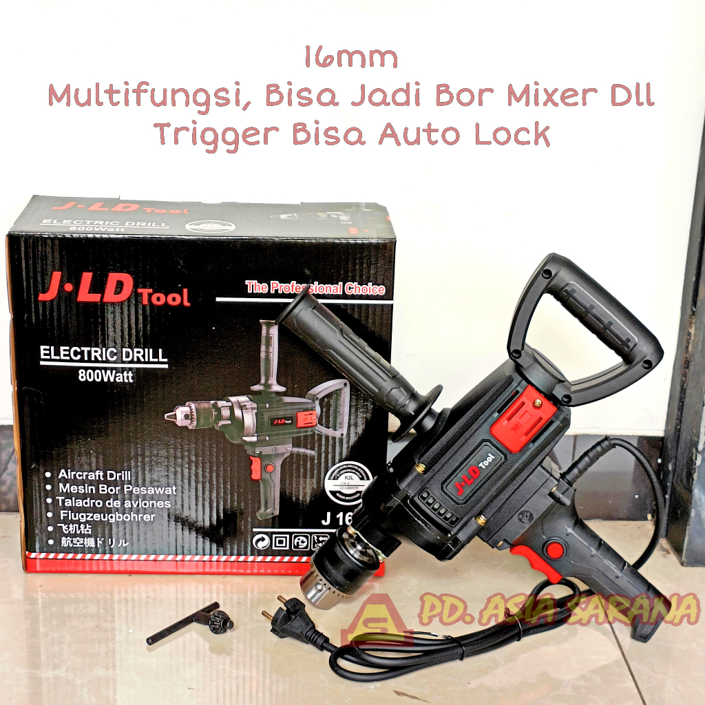 Jual Mesin Bor Pesawat 16mm Multifungsi JLD J16-3 Electric Drill Mixer ...