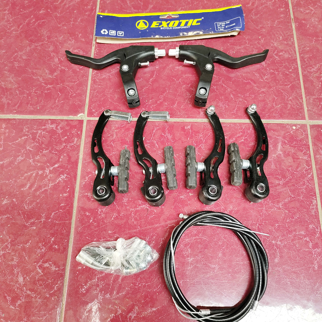 Jual V Brake Set Exotic PVC Rem Sepeda BMX MTB Tinggal Pasang Shopee