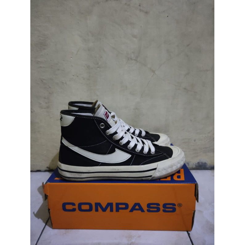 Jual compass high&low decon black white | Shopee Indonesia