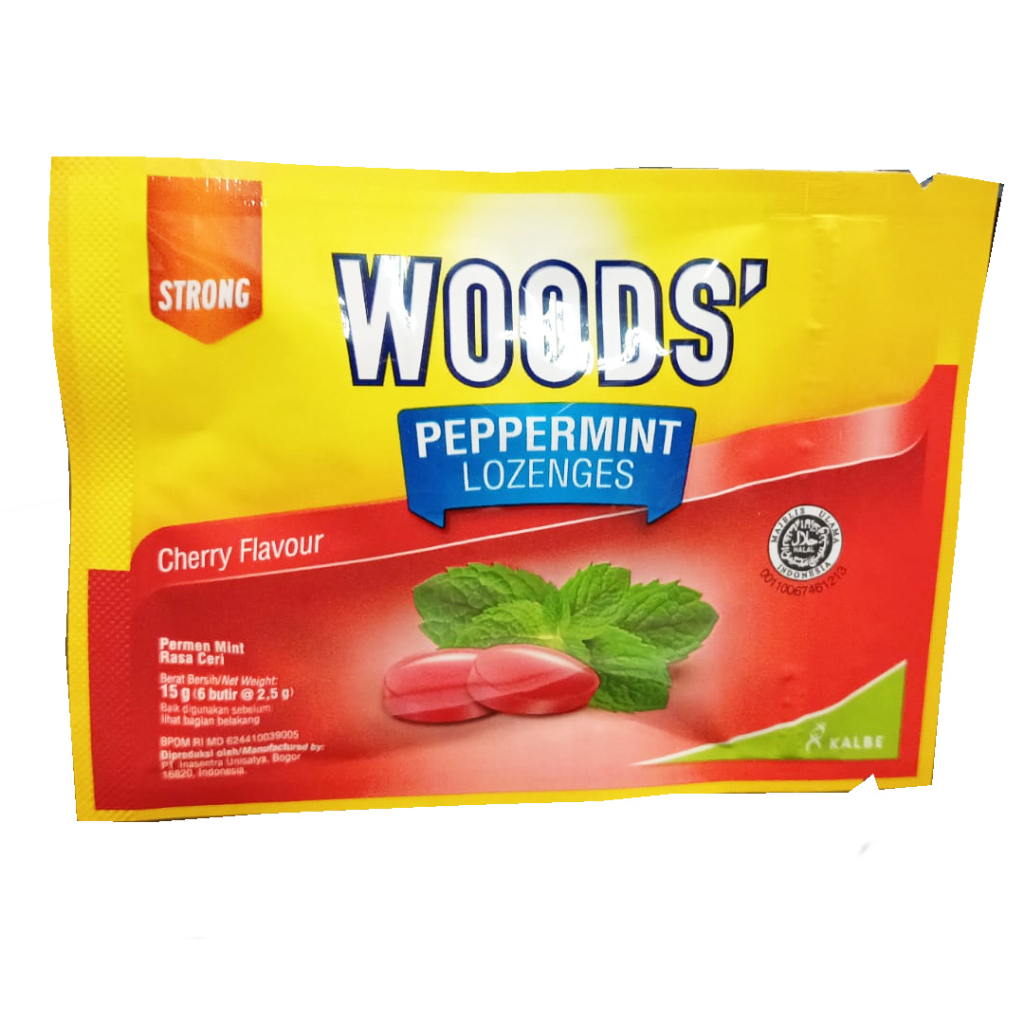Jual WOOD'S PEPPERMINT LOZENGES CHERRY FLAVOUR 15g Shopee Indonesia