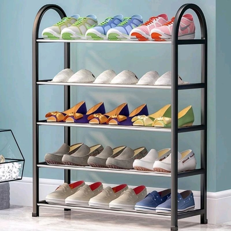 Jual rak sepatu 5 susun portable | Shopee Indonesia