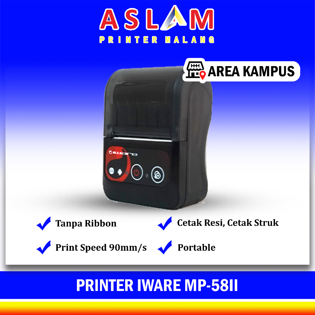 Jual Printer Bluetooth Mini Thermal Mm Mp Dan Mp Ii Cetak Resi Label Dan Struk Kasir