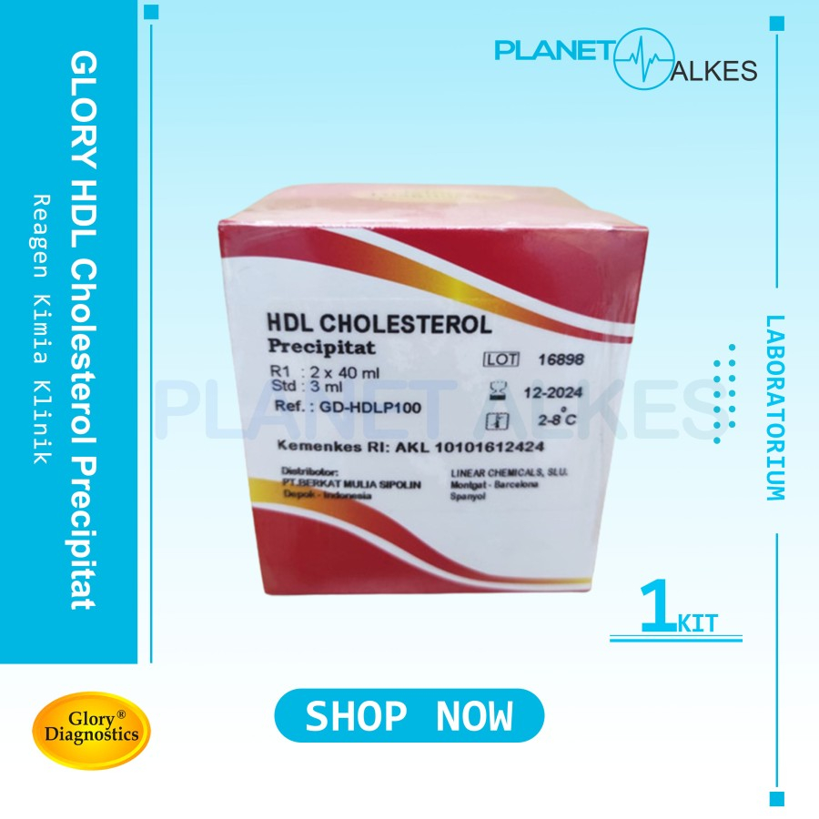 Jual HDL Cholesterol Precipitat 2x40 ml Glory Diagnostics Reagen HDL ...