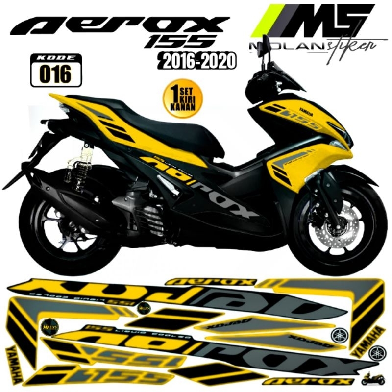 Jual Decal Sticker Striping Variasi Aerox Old Aerox 155 Old 2016-2019 ...