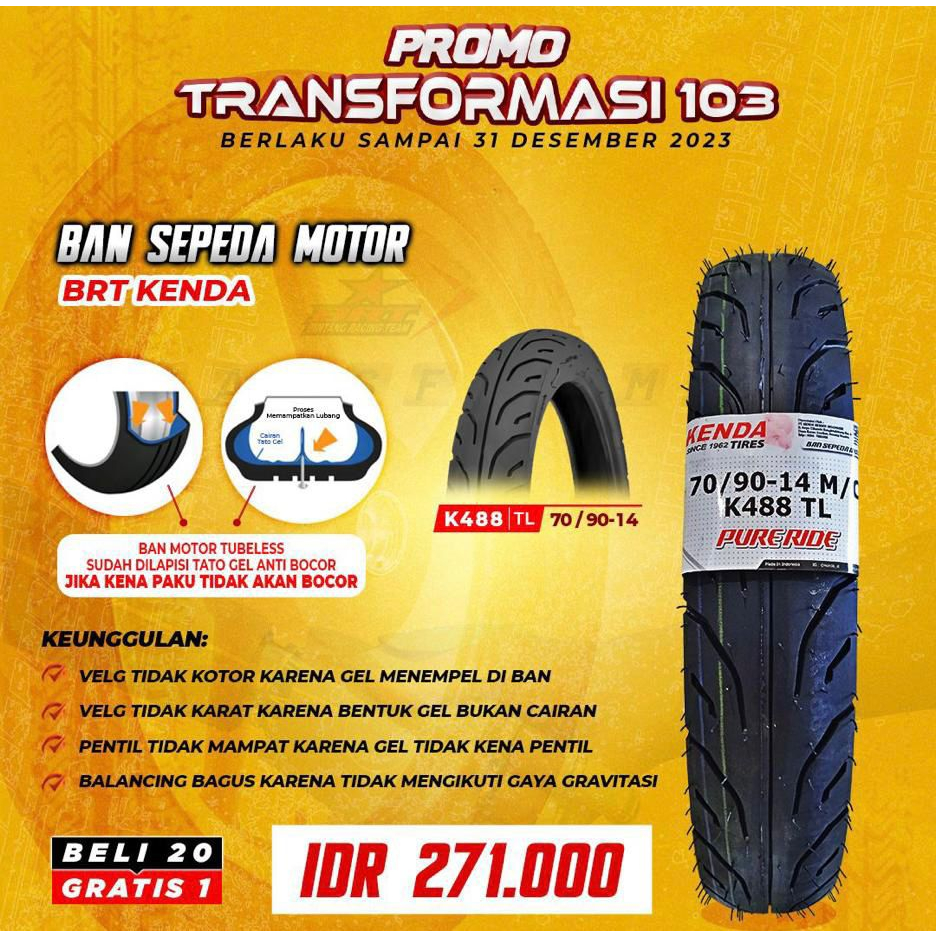 harga ban kenda 80 90 14